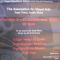 Exhibition poster, Eagles Speak,  2002.