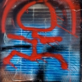 Untitled, 1985-1989. Spray paint and mixed media, 58 x 71 cm (Photo courtesy the artist)