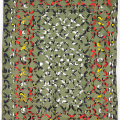 Lembrança de Casa (Memories of home), 2020. Waterproof canvas and cotton ('traditional' Angolan samacaca fabric, hand cut), 151 x 112 cm. (Photo courtesy of the artist and Guns & Rain)