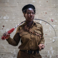 Caminho de Mata, Caminho de Flores, Flores de Amore. 2019. Performed at FNB Joburg Art Fair. (Photo: Phumani Ntuli)