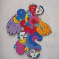 Partouze Volante III, 1999. Acrylic on Plywood,120 x 130 cm. (Image courtesy of the artist).