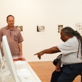 Mario Pissarra & Lionel Davis, INPRINT/INFOCUS Opening Night, photo by Palesa