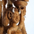 Isaac Nkululeko Makeleni - Seven Vices. Oak, paint and string, 63.5 x 24.5 x 18.5 cm, 1991 (Collection: Iziko Museums. Photo: C. Beyer