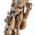 Isaac Nkululeko Makeleni - Seven Vices. Oak, paint and string, 63.5 x 24.5 x 18.5 cm, 1991 (Collection: Iziko Museums. Photo: C. Beyer