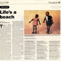 Life's a beach, Mail and Guardian. 6 Febraury - 12 February 1997.