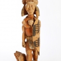 Isaac Nkululeko Makeleni - Zulu Warrior. Wood, stains, paint, 63 x 20 x 16 cm, late 1980s (Collection: M. Pissarra, Cape Town. Photo: C. Beyer