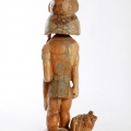 Isaac Nkululeko Makeleni - Zulu Warrior. Wood, stains, paint, 63 x 20 x 16 cm, late 1980s (Collection: M. Pissarra, Cape Town. Photo: C. Beyer