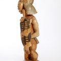 Isaac Nkululeko Makeleni - Zulu Warrior. Wood, stains, paint, 63 x 20 x 16 cm, late 1980s (Collection: M. Pissarra, Cape Town. Photo: C. Beyer