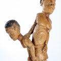 Isaac Nkululeko Makeleni - Together Forever. Yellowwood, polish, 104 x 54 x 18 cm, late 1980s/early 1990s (Collection: M. Pissarra. Photo: C. Beyer