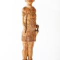 Isaac Nkululeko Makeleni - Inyanga. Wood, 96 x 22 x 15 cm, late 1980s (Collection: private, Cape Town. Photo: C. Beyer