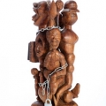Permitted in the Pre-described Area of the Cape Peninsula Divisional Council of the Cape, 2007. Industrial pine, metal, plastic, 71 x 20 x 22 cm (Collection: M. Makeleni. Photo: C. Beyer