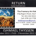 Return. Exhibition Postcard. November 2013