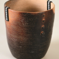 Beaded Vessel, 2012. Smoked terracotta and beads. 17.2 x 16.4 cm (Image courtesy of Durban Art Gallery)