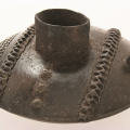 Water container, 2013. Smoked terracotta. 9.3 x 17.2 cm. (Image courtesy of Durban Art Gallery)