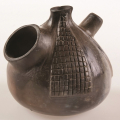 Waterpipe, 2007. Smoked earthenware and white clay. 9.2 x 9.8 cm (Image courtesy of Durban Art Gallery)
