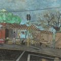 Top Rank Market, Clermont, 2010. Pastel on paper. 44 x 66 cm (Image courtesy of Durban Art Gallery)