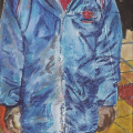 Ankela (Uncle), 2013. Pastel on paper. 72.5 x 30 cm (Image courtesy of Durban Art Gallery)