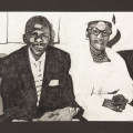 Portrait of Mr and Mrs Zubane, 2010. Pencil on paper. 45.7 x 64.5 cm (Image courtesy of Durban Art Gallery)