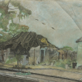 Zazi Road, Clermont, 2011. Pastel on paper. 53 x 67.5 cm (Image courtesy of Durban Art Gallery)