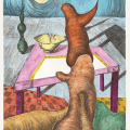 Peaceful Dream, 1993. Soft ground etching on paper. 50.5 x 35 cm (Image courtesy of Durban Art Gallery)