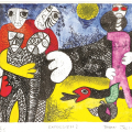 Expulsion I, 1990. Soft ground etching on paper. 25 x 33 cm (Image courtesy of Durban Art Gallery)