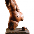 Mama (Birth), 1982. Blue gum wood. 92 x 53 x 27 cm (Image courtesy of Durban Art Gallery)