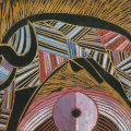 The Cows are Coming Home (from Song of Msinga series), 2012. Wood panel. 19 x 28 cm (Image courtesy of Durban Art Gallery)