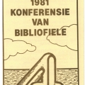 Bibliophiles Conference Pamphlet, 1981
