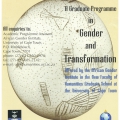 Brochure for Gender and Transformation Studies - UCT (back)