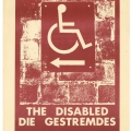 The Disabled. Exhibition Poster. South African Library