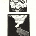 Untitled, linocut.