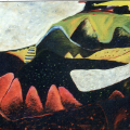 Coal dumps, early morning, Oil on canvas (Photo courtesy the artist)