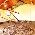 THE MEDICINE WHEEL, 2023. Site-specific installation in building previously functioning as a church. Baker's Bay Artist Retreat. (Image courtesy of the artist)
