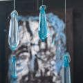Human Virus Invasion of the Ocean: when all the ocean has dried up, and the rain has been trapped in our multiplication as a race, and the trash has taken over, 2023. Installation including 3 months of trash, fish in a jar, and condoms filled with water.  (source: The Project Room)