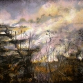 Lowveld fire II, 2003. Lithograph, 76,5 cm x 57,5 cm (Photo courtesy the artist)