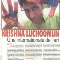 Krishna Luchoomun, Une internationale de l'art. L`HEBDO. January 2016
