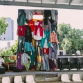 Labelled. 2015. Clothes. 500 x 300cm. (Image courtesy of the artist).