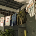 Resistance. 2015. Clothes. Site-specific installation, dimensions variable. (Image courtesy of the artist).