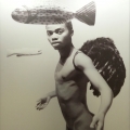 I am the fish, you are a bird I, 2016. Mixed-media on mirror, 55.6 × 75.6 cm (Image courtesy of the artist).