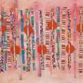 Kwaai Lappies I, 2009. Acrylic and mixed media on canvas. 40 x 177 cm (Photo: Mike Hall)