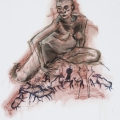 Matriarch, 2009. Charcoal and pen on paper. 39 x 43 cm (Photo: Mike Hall)