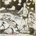 The Hunt (I), 1992. Monoprint on paper. 35 x 29.5 cm (Photo: S Williams)