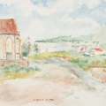 St Mark’s Church, 1984. Watercolour on paper. 33 x 47.5 cm (Photo: Mike Hall)