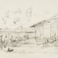 Labour in Woodstock, 1982. Pencil on paper. 31.5 x 50 cm (Photo: Mike Hall)