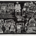 Home Sweet Home, 2012. Linocut on paper. 28.5 x 39.3 cm (Photo: Mike Hall)