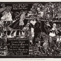 Vanaand gat die Poppe Dans, 1994. Linocut on paper. 27 x 39 cm (Photo: Mike Hall)