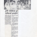 150 Children at cultural project. Plainsman, 12 July 1986