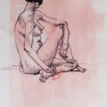 Kitty, 2013. Ink and wash on paper. 30 x 23 cm (Photo: S Williams)