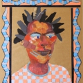 Mask 2, 2009. Collage on paper. 56 x 52 cm (Photo: S Williams)
