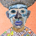 Mask 7, 2009. Collage on paper. 62 x 43 cm (Photo: S Williams)